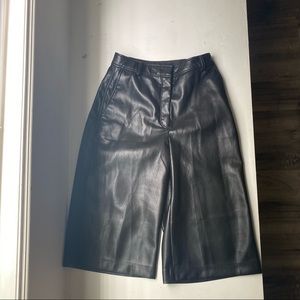 Babaton cropped leather pants.